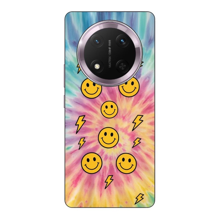 Husa compatibila cu Honor Magic7 Lite Silicon Gel Tpu Model Retro Smiley Faces