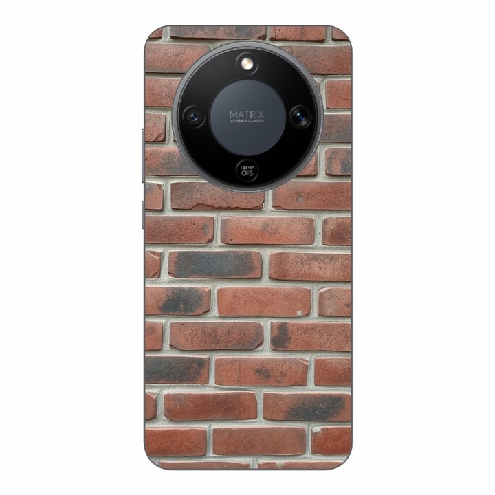 Husa compatibila cu Honor Magic8 Lite Silicon Gel Tpu Model Brick Wall