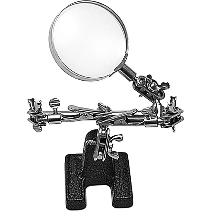 Лупа с регулируема стойка 62 мм, метал