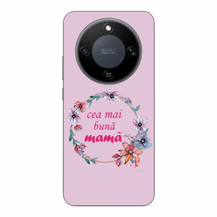 Husa compatibila cu Honor Magic8 Lite Silicon Gel Tpu Model Cea Mai Buna Mama