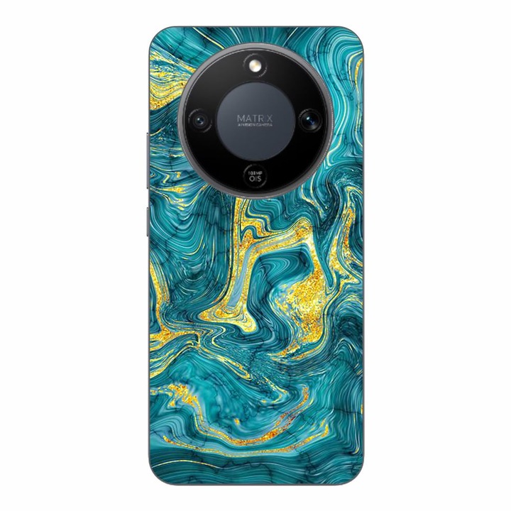 Husa compatibila cu Honor Magic8 Lite Silicon Gel Tpu Model Abstract Gemstone Glow