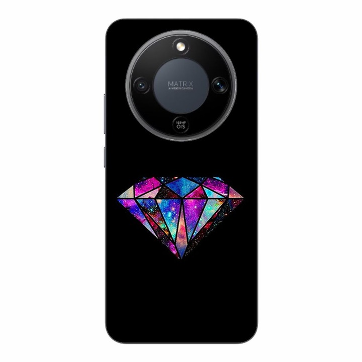 Husa compatibila cu Honor Magic8 Lite Silicon Gel Tpu Model Diamond Black