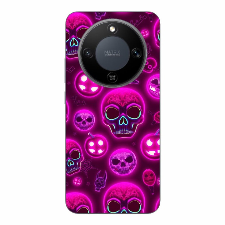 Husa compatibila cu Honor Magic8 Lite Silicon Gel Tpu Model Cyberpunk Halloween