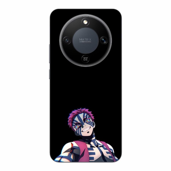 Husa compatibila cu Honor Magic8 Lite Silicon Gel Tpu Model Demon Slayer Akaza