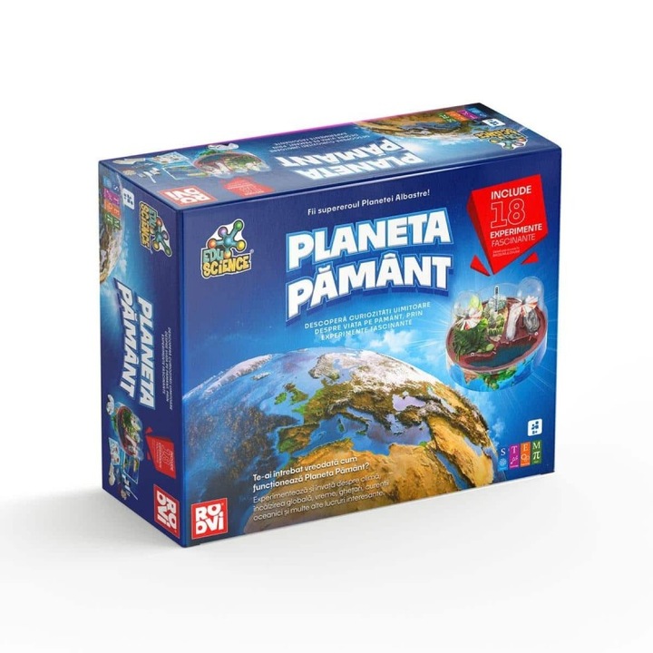 Planeta Pamant – Set educativ cu 18 experimente