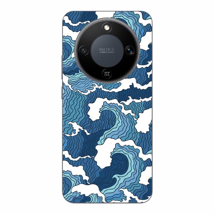 Husa compatibila cu Honor Magic8 Lite Silicon Gel Tpu Model Crazy Waves