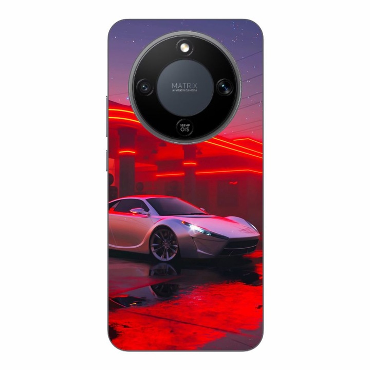 Husa compatibila cu Honor Magic8 Lite Silicon Gel Tpu Model Future Car