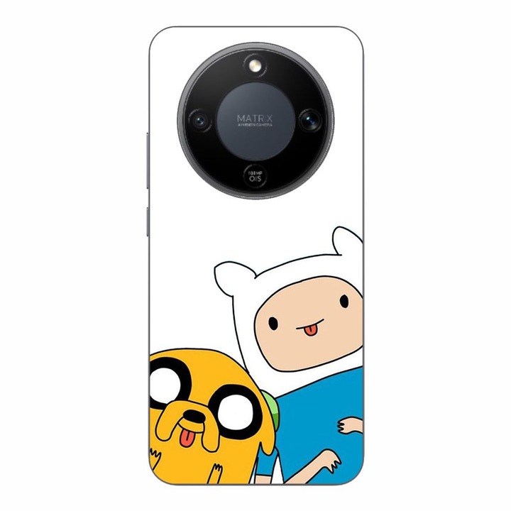 Husa compatibila cu Honor Magic8 Lite Silicon Gel Tpu Model Finn and Jake Tongues