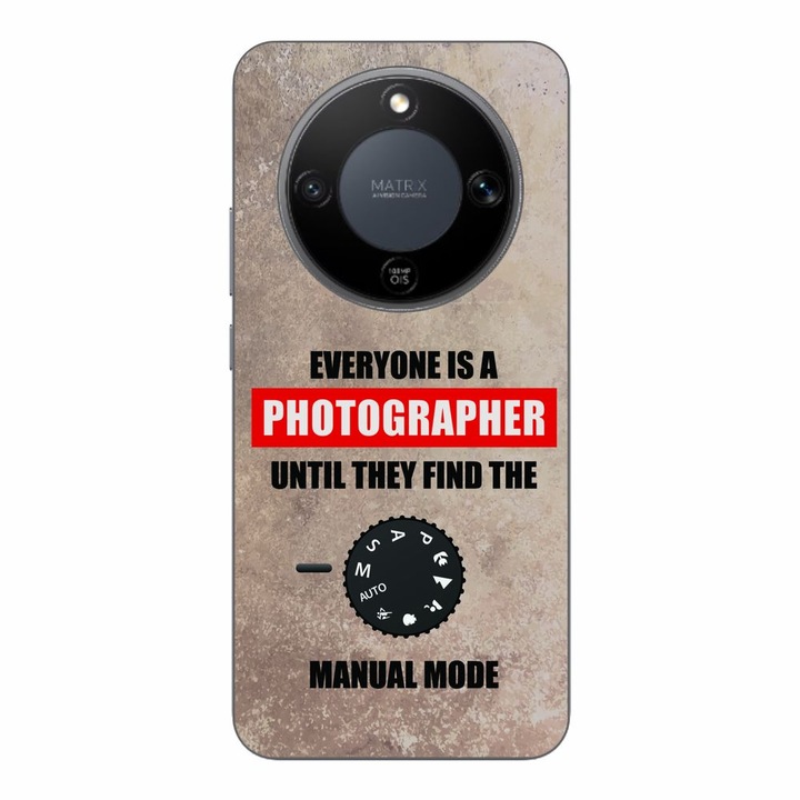 Husa compatibila cu Honor Magic8 Lite Silicon Gel Tpu Model Fotograf