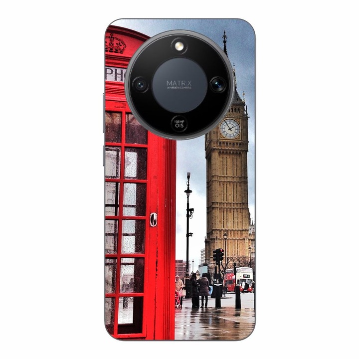 Husa compatibila cu Honor Magic8 Lite Silicon Gel Tpu Model London