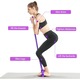 Omelivon ® 6 csöves ellenállási szalag, multifunkcionális edzés, hasra, karra, lábra, hordozható, fitnesz kiegészítők, ideális otthoni használatra, fitnesz hajlító készülék, lila