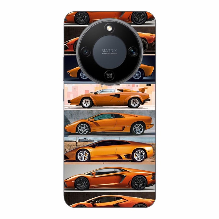 Husa compatibila cu Honor Magic8 Lite Silicon Gel Tpu Model Masini Lamborghini