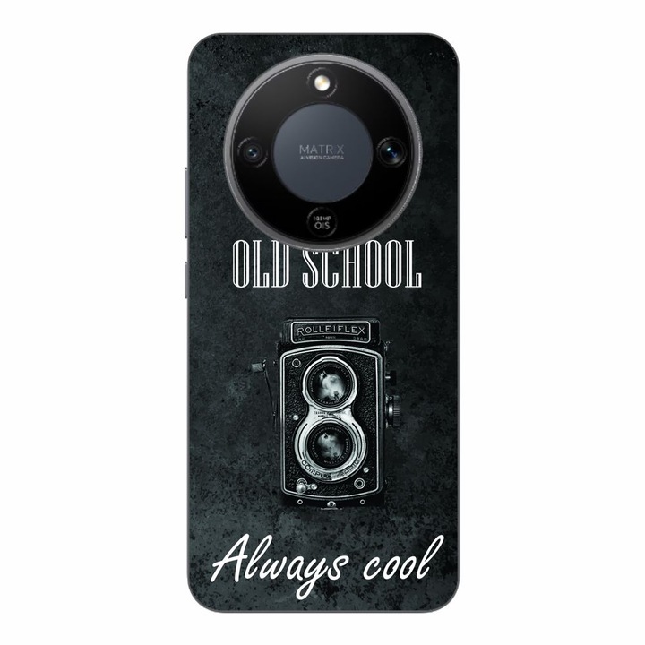 Husa compatibila cu Honor Magic8 Lite Silicon Gel Tpu Model Retro Camera