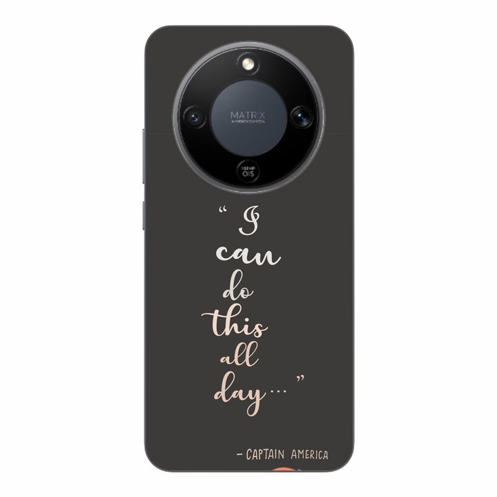 Husa compatibila cu Honor Magic8 Lite Silicon Gel Tpu Model Mesaj I Can Do This All Day