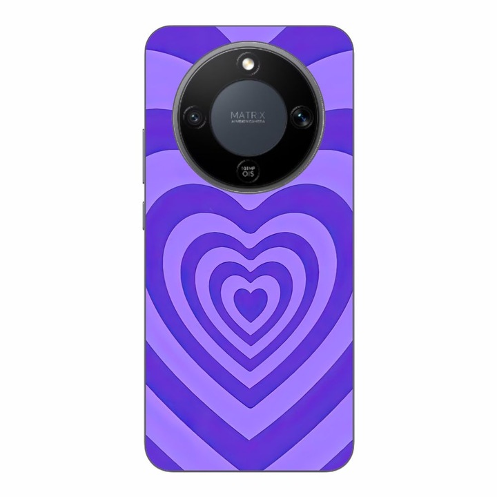 Husa compatibila cu Honor Magic8 Lite Silicon Gel Tpu Model Powerpuff Girls Heart Purple