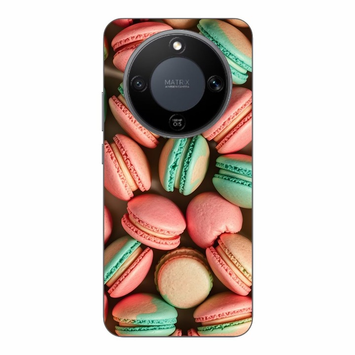 Husa compatibila cu Honor Magic8 Lite Silicon Gel Tpu Model Tasty Macarons