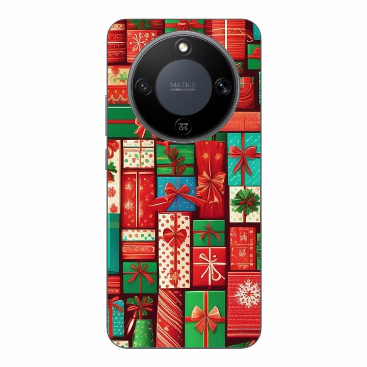 Husa compatibila cu Honor Magic8 Lite Silicon Gel Tpu Model Xmas Gifts Pattern