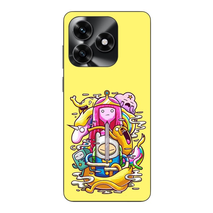 Husa compatibila cu Honor X5c Plus Silicon Gel Tpu Model Adventure Time Poster