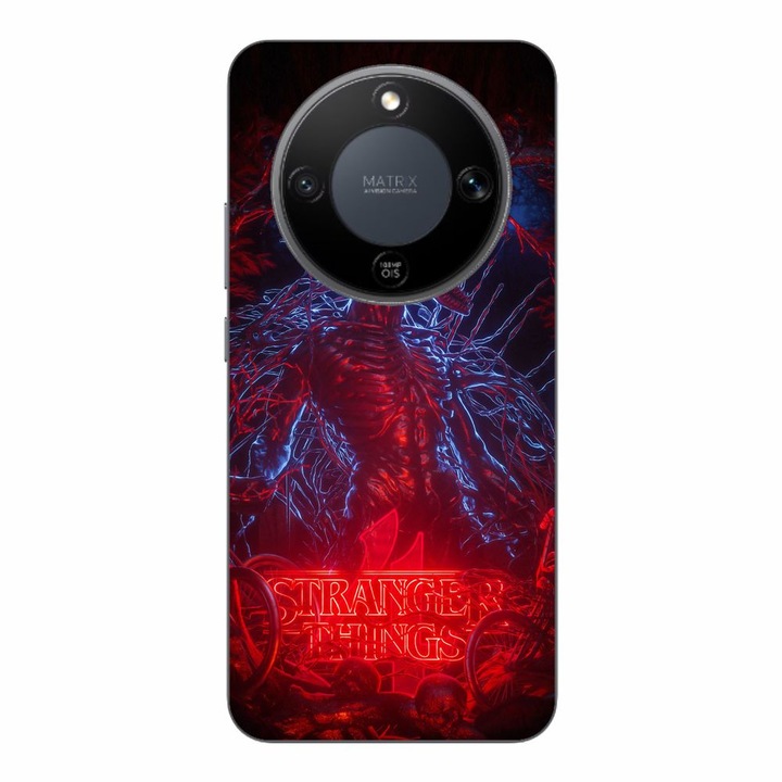 Husa compatibila cu Honor Magic8 Lite Silicon Gel Tpu Model Stranger Things Demogorgon