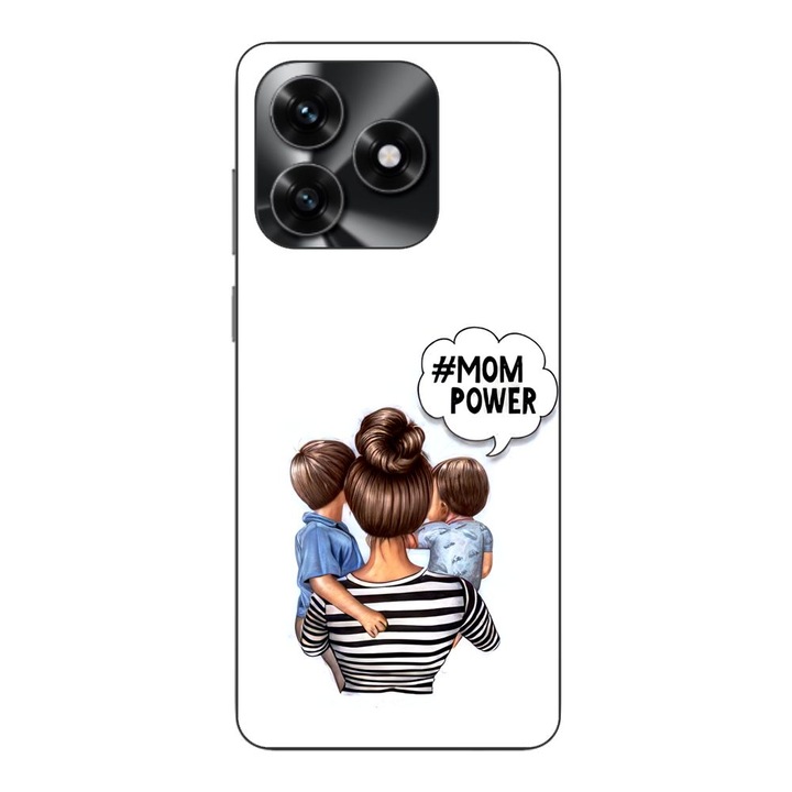Husa compatibila cu Honor X5c Plus Silicon Gel Tpu Model Mom of Boys