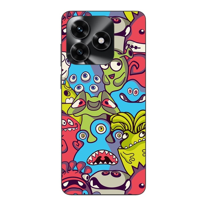 Husa compatibila cu Honor X5c Plus Silicon Gel Tpu Model Squishi Monsters