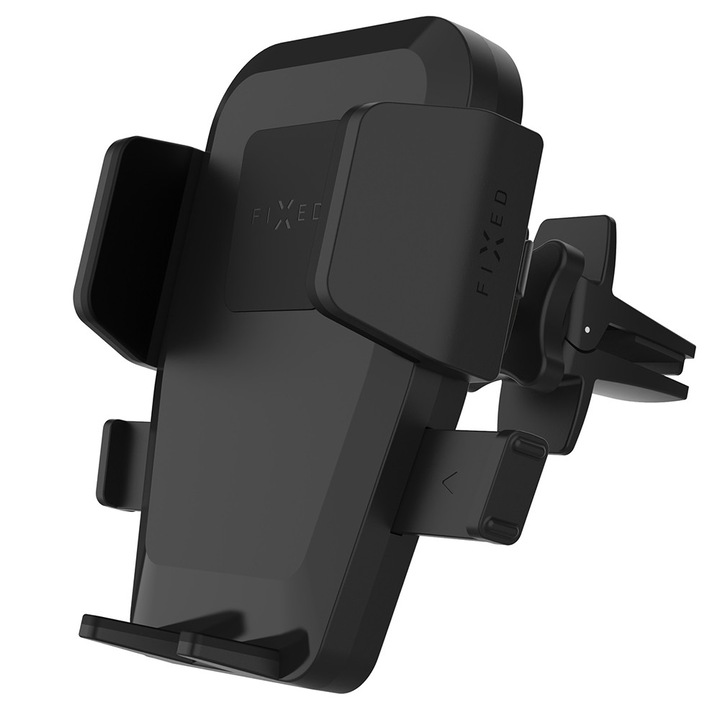 Suport auto pentru telefon/tabletă FIXED, 360 rotativ, negru, max. 6.8"