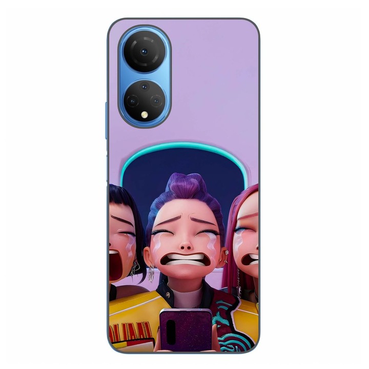 Husa compatibila cu Honor X7 Silicon Gel Tpu Model KPop Demon Hunters Crying Girls