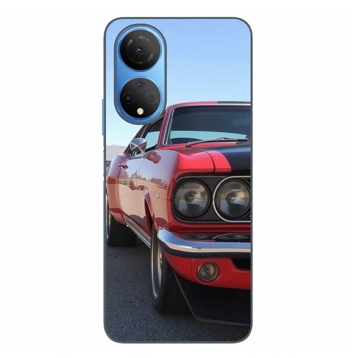 Husa compatibila cu Honor X7 Silicon Gel Tpu Model Red Muscle Car