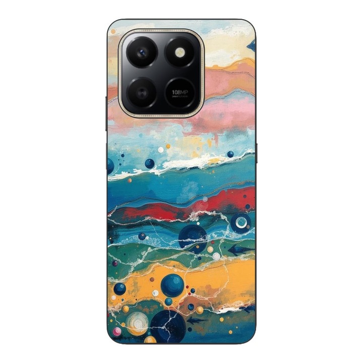Husa compatibila cu Honor 400 Smart Silicon Gel Tpu Model Painted Waterworld