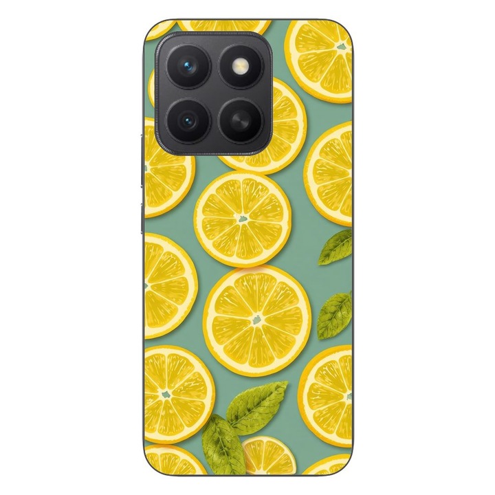 Husa compatibila cu Honor X8c Silicon Gel Tpu Model Summer Lemon Slices