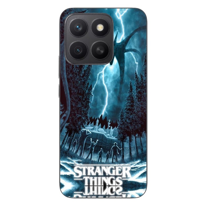 Husa compatibila cu Honor X8c Silicon Gel Tpu Model Stranger Things Storm Monster