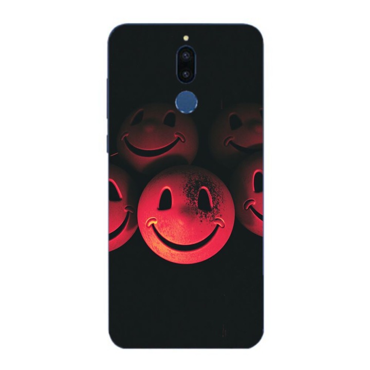 Husa compatibila cu Huawei Mate 10 Lite Silicon Gel Tpu Model Grungy Smiley Faces