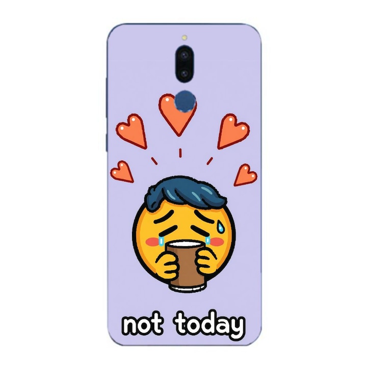 Husa compatibila cu Huawei Mate 10 Lite Silicon Gel Tpu Model Not Today