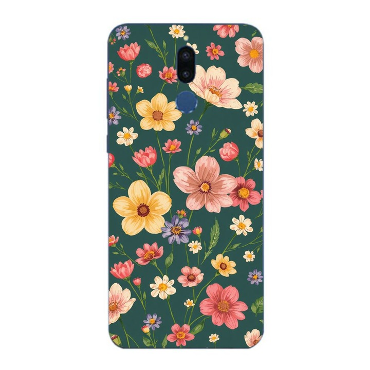 Husa compatibila cu Huawei Mate 10 Lite Silicon Gel Tpu Model Vintage Spring Flowers