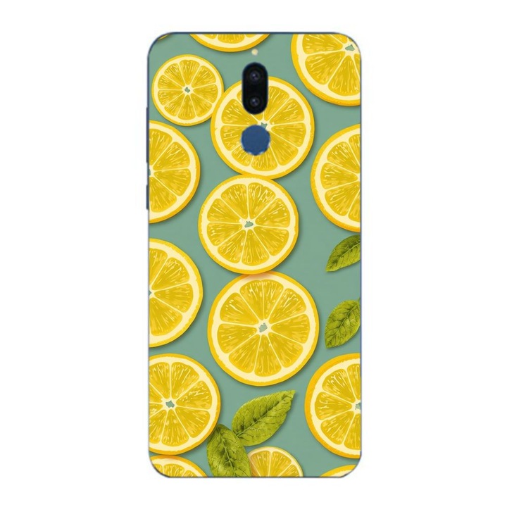 Husa compatibila cu Huawei Mate 10 Lite Silicon Gel Tpu Model Summer Lemon Slices