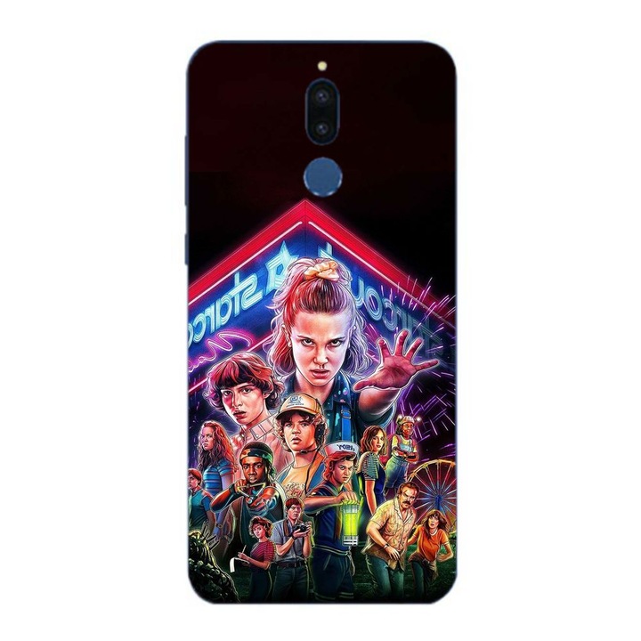 Husa compatibila cu Huawei Mate 10 Lite Silicon Gel Tpu Model Stranger Things All Team