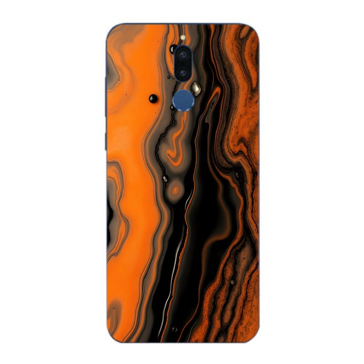 Husa compatibila cu Huawei Mate 10 Lite Silicon Gel Tpu Model Metallic Lava Flow Pattern
