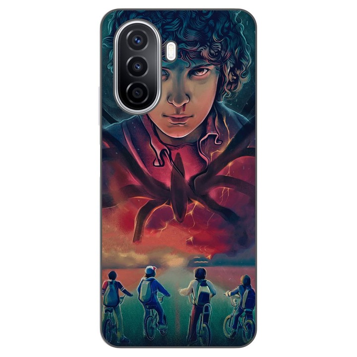 Husa compatibila cu Huawei Nova Y70 Silicon Gel Tpu Model Stranger Things Cartoon