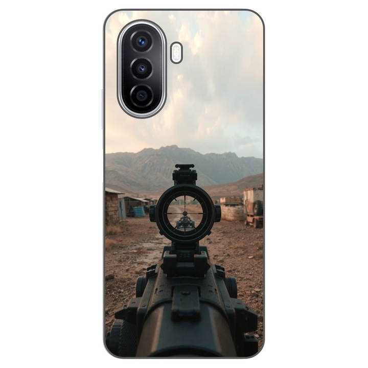 Husa compatibila cu Huawei Nova Y70 Silicon Gel Tpu Model First Person Shooter