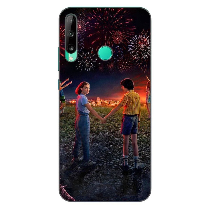 Husa compatibila cu Huawei P40 Lite E Silicon Gel Tpu Model Stranger Things Fireworks