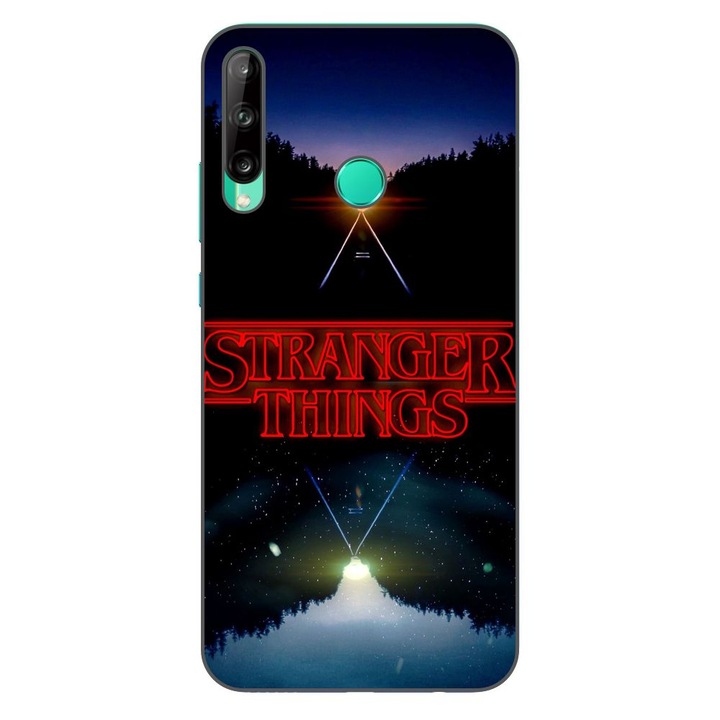 Husa compatibila cu Huawei P40 Lite E Silicon Gel Tpu Model Stranger Things Sunset