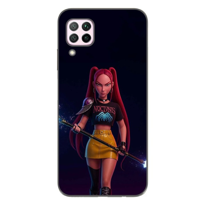 Husa compatibila cu Huawei P40 Lite Silicon Gel Tpu Model KPop Demon Hunters Mira Fight