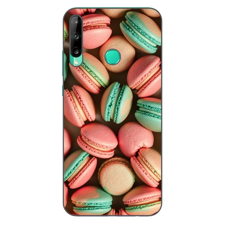 Husa compatibila cu Huawei P40 Lite E Silicon Gel Tpu Model Tasty Macarons