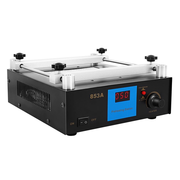 Stație de preîncălzire PCB, 450W, 220-240V, dimensiuni 120x120mm, albastru