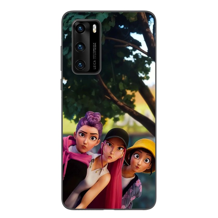 Husa compatibila cu Huawei P40 Silicon Gel Tpu Model KPop Demon Hunters Shy Girls