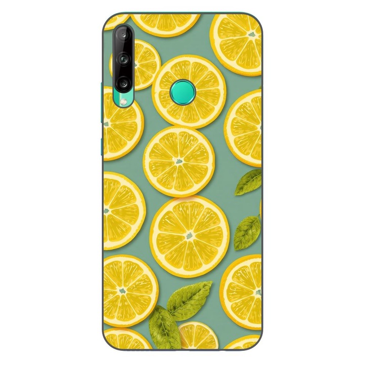 Husa compatibila cu Huawei P40 Lite E Silicon Gel Tpu Model Summer Lemon Slices