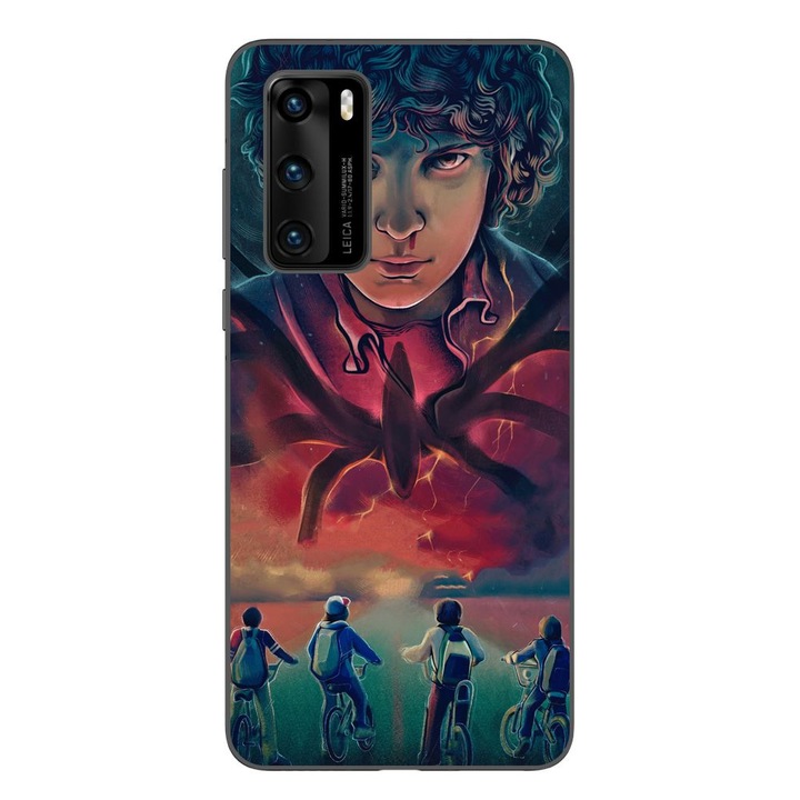 Husa compatibila cu Huawei P40 Silicon Gel Tpu Model Stranger Things Cartoon