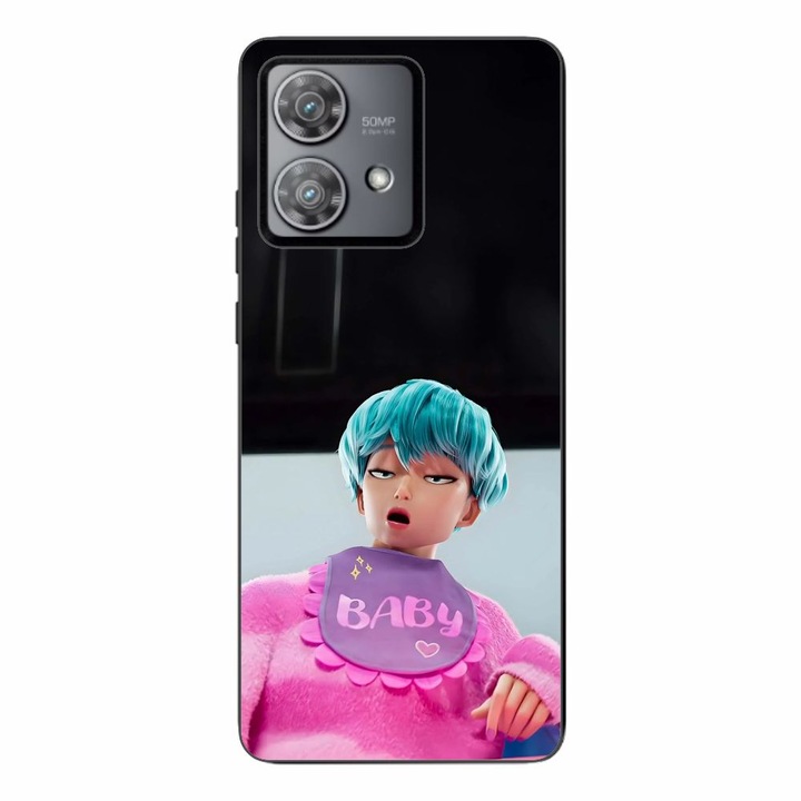 Husa compatibila cu Motorola Edge 40 Neo Silicon Gel Tpu Model KPop Demon Hunters Saja Baby