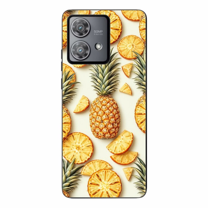 Husa compatibila cu Motorola Edge 40 Neo Silicon Gel Tpu Model Juicy Pineapple