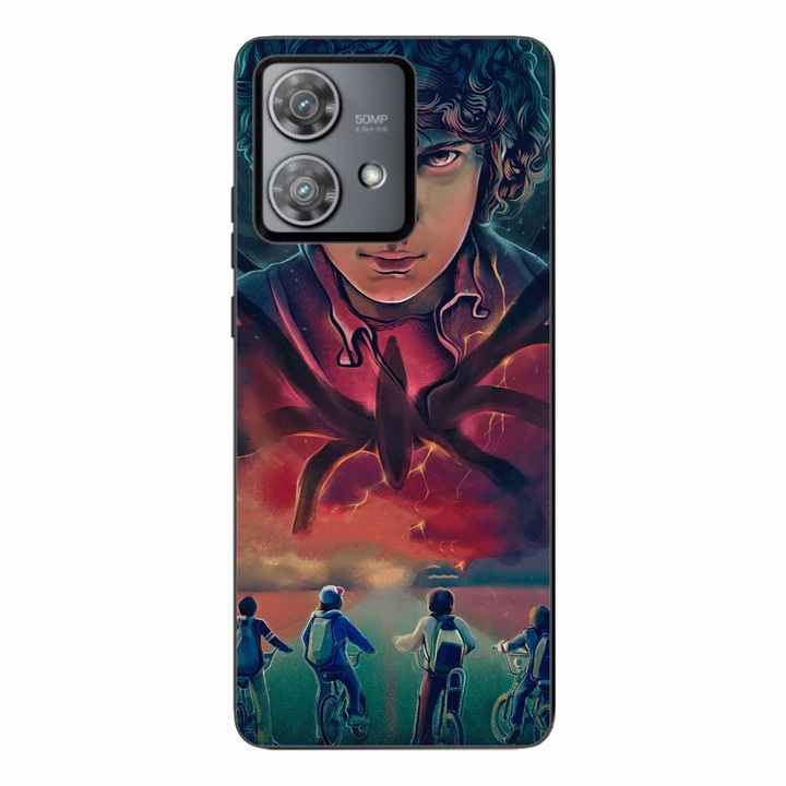 Husa compatibila cu Motorola Edge 40 Neo Silicon Gel Tpu Model Stranger Things Cartoon